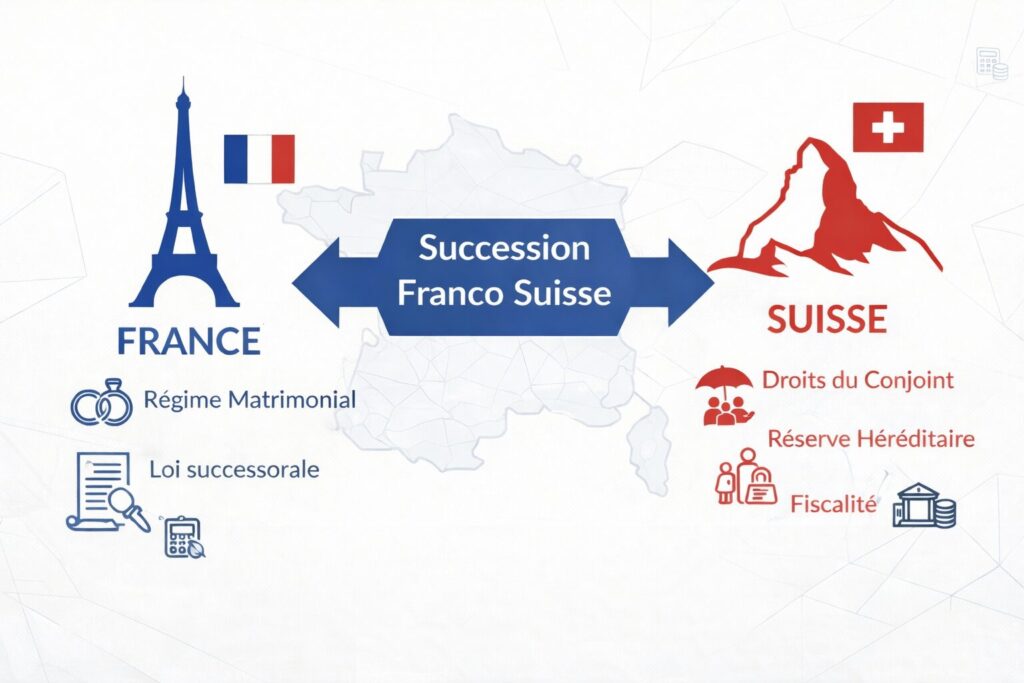 Succession franco-suisse : sécuriser le régime matrimonial, la loi successorale et la fiscalité