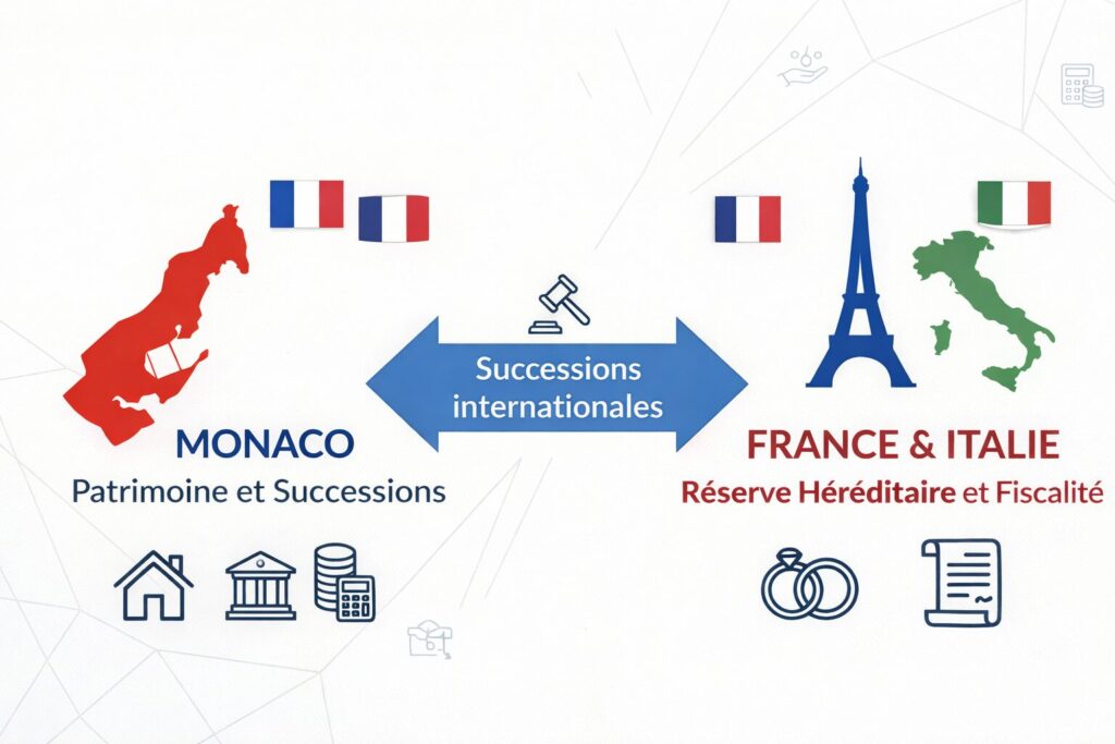 Succession à Monaco : loi applicable, réserve héréditaire, conjoint survivant et fiscalité internationale